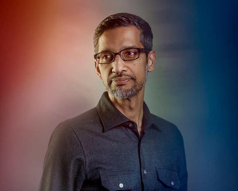 Portrait of Sundar Pichai, Google CEO